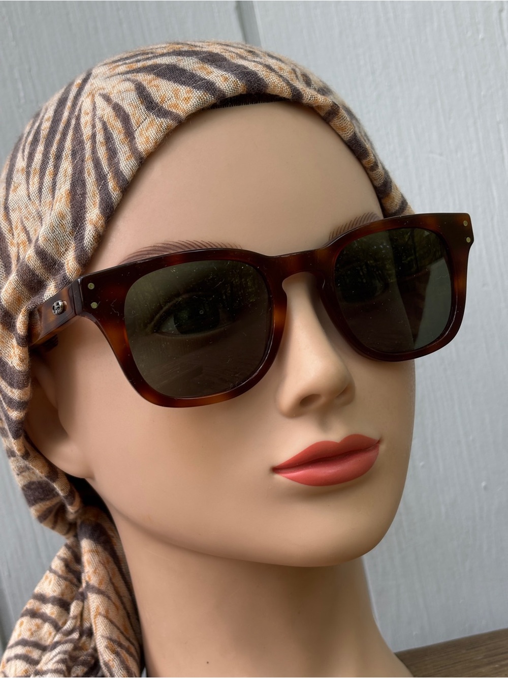Salvatore Ferragamo Tortoiseshell Sunglasses with Brown Lenses